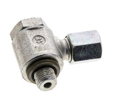 6L & M10x1 Zink plated Steel Swivel Joint Cutting Fitting with Male Threads 315 bar NBRO-ring Rotatable ISO 8434-1