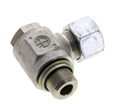 16S & M22x1.5 Zink plated Steel Swivel Joint Cutting Fitting with Male Threads 400 bar NBRO-ring Rotatable ISO 8434-1