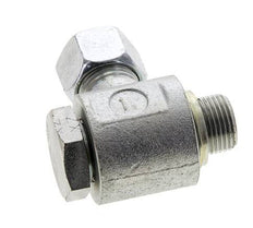 12L & G3/8'' Zink plated Steel Swivel Joint Cutting Fitting with Male Threads 315 bar NBRO-ring Rotatable ISO 8434-1