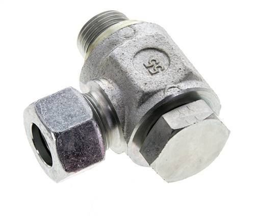 15L & G1/2'' Zink plated Steel Swivel Joint Cutting Fitting with Male Threads 315 bar NBRO-ring Rotatable ISO 8434-1