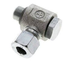 12S & G3/8'' Zink plated Steel Swivel Joint Cutting Fitting with Male Threads 400 bar NBRO-ring Rotatable ISO 8434-1