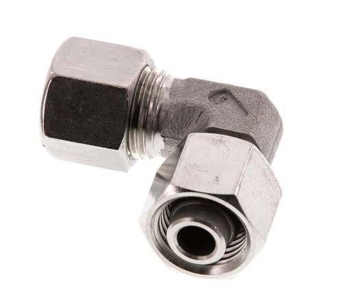 10L Stainless Steel Elbow Cutting Fitting with Swivel 315 bar FKM Adjustable ISO 8434-1