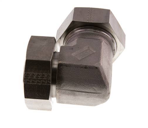 42L Stainless Steel Elbow Cutting Fitting with Swivel 160 bar FKM Adjustable ISO 8434-1