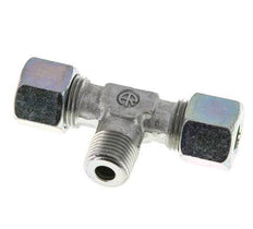 10S & M16x1.5 (con) Zink plated Steel T-Shape Tee Cutting Fitting with Male Threads 640 bar ISO 8434-1