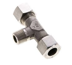 12L & M16x1.5 (con) Stainless Steel T-Shape Tee Cutting Fitting with Male Threads 315 bar ISO 8434-1