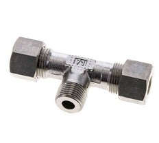 12S & M18x1.5 (con) Stainless Steel T-Shape Tee Compression Fitting with Male Threads 400 bar ISO 8434-1