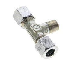 8LL & R1/8'' Zink plated Steel T-Shape Tee Cutting Fitting with Male Threads 100 bar ISO 8434-1