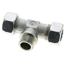 22L & G3/4'' Zink plated Steel T-Shape Tee Cutting Fitting with Male Threads 160 bar ISO 8434-1
