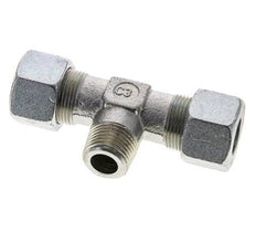 16S & R1/2'' Zink plated Steel T-Shape Tee Cutting Fitting with Male Threads 400 bar ISO 8434-1