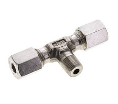 6L & R1/8'' Stainless Steel T-Shape Tee Cutting Fitting with Male Threads 315 bar ISO 8434-1