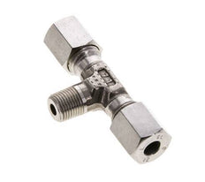 6L & R1/8'' Stainless Steel T-Shape Tee Cutting Fitting with Male Threads 315 bar ISO 8434-1