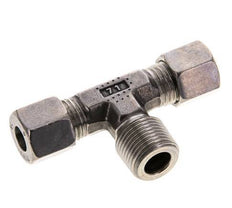 8L & R3/8'' Stainless Steel T-Shape Tee Cutting Fitting with Male Threads 315 bar ISO 8434-1