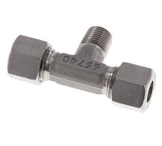 10L & R1/4'' Stainless Steel T-Shape Tee Cutting Fitting with Male Threads 315 bar ISO 8434-1