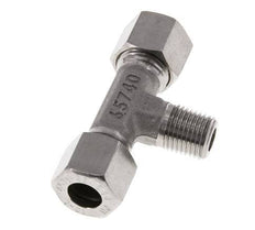 10L & R1/4'' Stainless Steel T-Shape Tee Cutting Fitting with Male Threads 315 bar ISO 8434-1