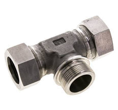 35L & G1-1/4'' Stainless Steel T-Shape Tee Cutting Fitting with Male Threads 160 bar ISO 8434-1