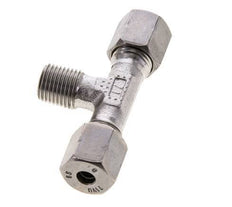 6S & R1/4'' Stainless Steel T-Shape Tee Cutting Fitting with Male Threads 630 bar ISO 8434-1