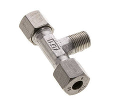 8S & R1/4'' Stainless Steel T-Shape Tee Cutting Fitting with Male Threads 630 bar ISO 8434-1