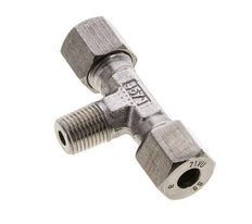 8S & R1/4'' Stainless Steel T-Shape Tee Cutting Fitting with Male Threads 630 bar ISO 8434-1