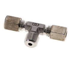 6L & R1/4'' Stainless Steel T-Shape Tee Compression Fitting with Male Threads 315 bar ISO 8434-1