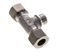 20S & G3/4'' Stainless Steel T-Shape Tee Compression Fitting with Male Threads 250 bar ISO 8434-1