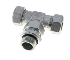 28L & M33x2 Zink plated Steel T-Shape Tee Cutting Fitting with Male Threads 160 bar Adjustable ISO 8434-1