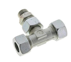 18L & G1/2'' Zink plated Steel T-Shape Tee Cutting Fitting with Male Threads 315 bar Adjustable ISO 8434-1
