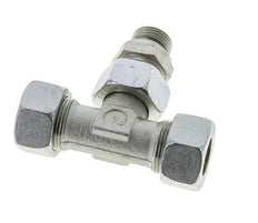 18L & G1/2'' Zink plated Steel T-Shape Tee Cutting Fitting with Male Threads 315 bar Adjustable ISO 8434-1