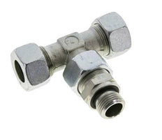 18L & G1/2'' Zink plated Steel T-Shape Tee Cutting Fitting with Male Threads 315 bar Adjustable ISO 8434-1
