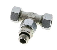 18L & G1/2'' Zink plated Steel T-Shape Tee Cutting Fitting with Male Threads 315 bar Adjustable ISO 8434-1