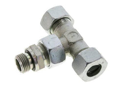 18L & G1/2'' Zink plated Steel T-Shape Tee Cutting Fitting with Male Threads 315 bar Adjustable ISO 8434-1