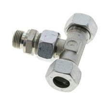18L & G1/2'' Zink plated Steel T-Shape Tee Cutting Fitting with Male Threads 315 bar Adjustable ISO 8434-1
