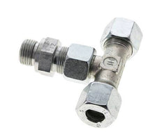 14S & G1/2'' Zink plated Steel T-Shape Tee Cutting Fitting with Male Threads 630 bar Adjustable ISO 8434-1