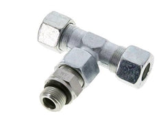 16S & G1/2'' Zink plated Steel T-Shape Tee Cutting Fitting with Male Threads 400 bar Adjustable ISO 8434-1
