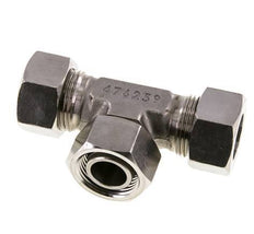 22L Stainless Steel T-Shape Tee Cutting Fitting with Swivel 160 bar Adjustable ISO 8434-1