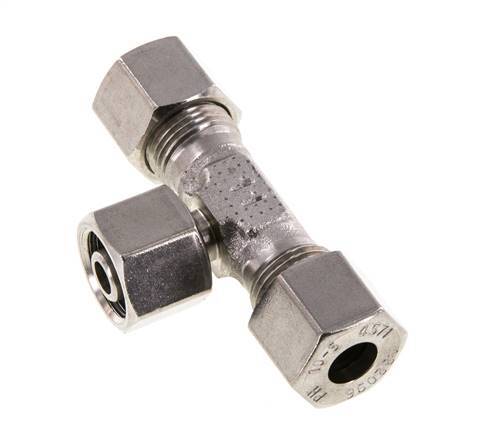 10S Stainless Steel T-Shape Tee Cutting Fitting with Swivel 630 bar Adjustable ISO 8434-1