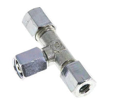 6L Zink plated Steel T-Shape Tee Cutting Fitting with Swivel 315 bar NBR Adjustable ISO 8434-1