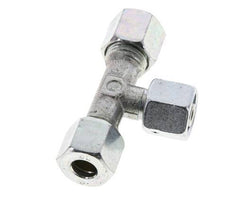 8L Zink plated Steel T-Shape Tee Cutting Fitting with Swivel 315 bar NBR Adjustable ISO 8434-1