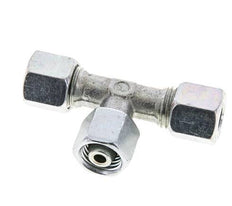 8L Zink plated Steel T-Shape Tee Cutting Fitting with Swivel 315 bar NBR Adjustable ISO 8434-1