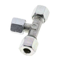 8L Zink plated Steel T-Shape Tee Cutting Fitting with Swivel 315 bar NBR Adjustable ISO 8434-1