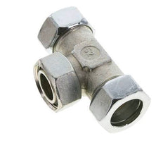 28L Zink plated Steel T-Shape Tee Cutting Fitting with Swivel 160 bar NBR Adjustable ISO 8434-1