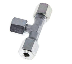 6S Zink plated Steel T-Shape Tee Cutting Fitting with Swivel 630 bar NBR Adjustable ISO 8434-1