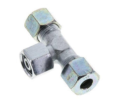 10S Zink plated Steel T-Shape Tee Cutting Fitting with Swivel 630 bar NBR Adjustable ISO 8434-1