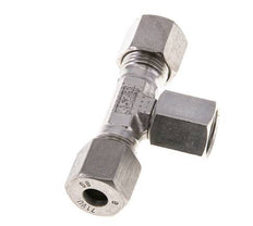 8S Stainless Steel T-Shape Tee Cutting Fitting with Swivel 630 bar FKM Adjustable ISO 8434-1