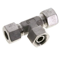 16S Stainless Steel T-Shape Tee Cutting Fitting with Swivel 400 bar FKM Adjustable ISO 8434-1
