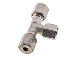 6S Stainless Steel T-Shape Tee Compression Fitting with Swivel 500 bar FKM Adjustable ISO 8434-1