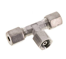 6S Stainless Steel T-Shape Tee Compression Fitting with Swivel 500 bar FKM Adjustable ISO 8434-1