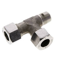 15L & M18x1.5 (con) Stainless Steel Right Angle Tee Cutting Fitting with Male Threads 315 bar ISO 8434-1