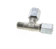 6L & R1/8'' Zink Plated Steel Right Angle Tee Cutting Fitting with Male Threads 315 bar ISO 8434-1