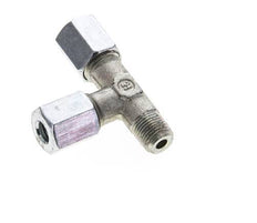 6L & R1/8'' Zink Plated Steel Right Angle Tee Cutting Fitting with Male Threads 315 bar ISO 8434-1