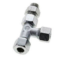12S & M18x1.5 Zink Plated Steel Right Angle Tee Cutting Fitting with Male Threads 630 bar Adjustable ISO 8434-1
